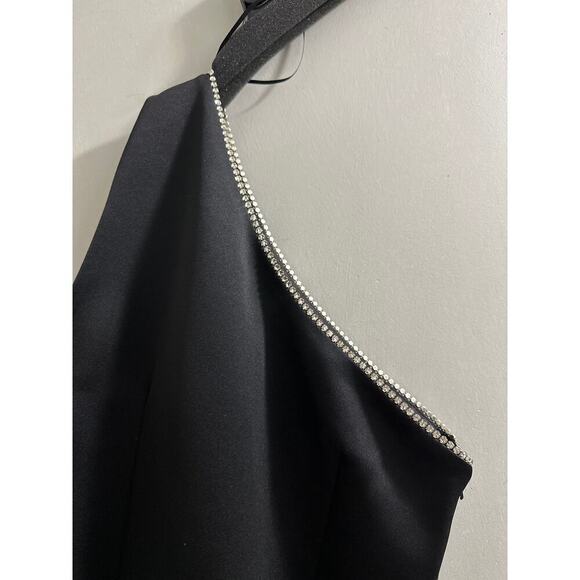 JAY GODFREY Orlando Jumpsuit In Black & Black & Silver Size 6 - Picture 7 of 11